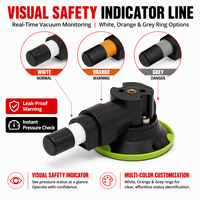 Penghisap Karet Manual 3 inci untuk Atap Mobil, Universal dengan Ulir 1/4"-20 3/8"-16 M6 M8 untuk Dudukan Kamera Mini Starlink