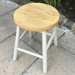 Country Cottage Solid Oak Painted Rustic Modern <strong>Stool</strong> <strong>Seat</strong> - Product Image 2