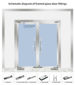 ग्लास दरवाजा मंजिल वसंत मंजिल काज परिशुद्धता कास्टिंग करीब दरवाजा काज 1200mm - Product Image 6