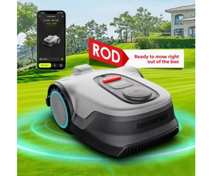 Robot tondeuse de qualité industrielle sans fil, batterie lithium-ion 18V, télécommande, autopropulsé, <span class=keywords><strong>lame</strong></span> rotative, autonomie de 120 minutes - Product Image 1