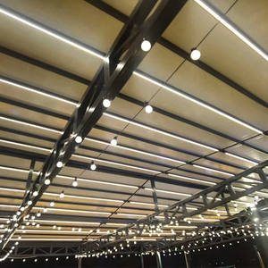Toldo Plegable Deslizante de Aluminio - Sistema de <span class=keywords><strong>Rieles</strong></span> <span class=keywords><strong>para</strong></span> un Funcionamiento Suave, Cobertura Flexible con Techo de Tela Impermeable - Product Image 5