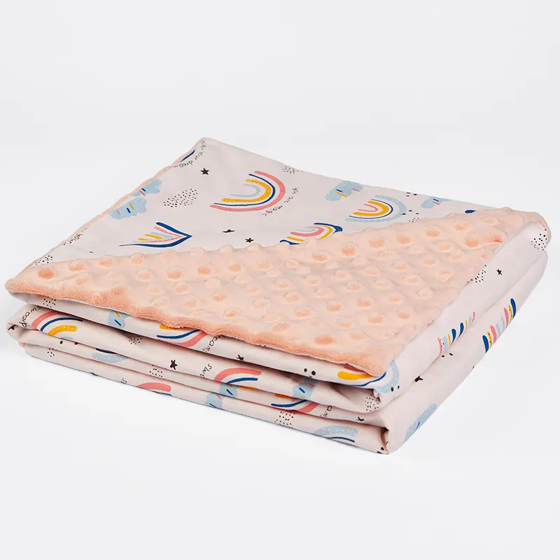 Baby Peas Blanket Printed Double Super Soft Air Conditioning Blanket Flannel Coral Velvet Children Blanket