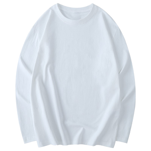 Vente en gros usine – Nouveaux T-shirts à manches longues 180g respirants et écologiques, style décontracté, coupe ample, 100% coton pour hommes – Fournisseur OEM/ODM rapide - Product Image 1