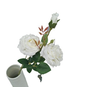 ดอกกุหลาบประดิษฐ์ Queyiyi ขนาด 64 ซม. หลากสี สำหรับตกแต่งงานแต่งงานในร่ม - Product Image 5