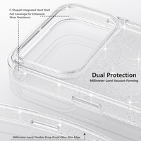 Coque de téléphone magnétique ultra-transparente et scintillante pour iPhone 18 Pro, 18 Pro Max, 17, 17 Air, 17 Pro, 17 Pro Max