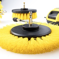 Kit de brosses de perçage multi-usages DB-002 - 9 têtes en nylon + tige d'extension, brosse de nettoyage puissante pour le détail automobile et le nettoyage en profondeur à domicile