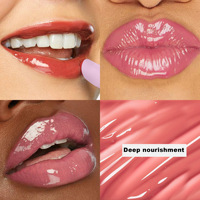 Rouge à lèvres 8 couleurs Cross Border Brillant à lèvres hydratant avec miroir d'eau Dense Lip Honey par Handaiyan Solid Water Gloss Lipstick