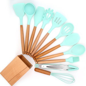Gran oferta de utensilios de cocina de madera de acacia 11 Uds - Product Image 2