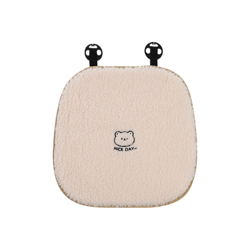 Coussin de siège avant ours en laine d'agneau