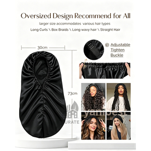 <span class=keywords><strong>Bonnet</strong></span> de nuit <span class=keywords><strong>en</strong></span> <span class=keywords><strong>satin</strong></span> personnalisé avec logo, bande élastique, <span class=keywords><strong>bonnet</strong></span> de luxe <span class=keywords><strong>en</strong></span> <span class=keywords><strong>satin</strong></span> pour <span class=keywords><strong>cheveux</strong></span> longs, usage quotidien naturel - Product Image 2