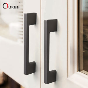 Oukali 도매 하이 퀄리티 가구 캐비닛 핸들 침실 주방 도어 서랍 핸들 옷장 아연 당겨 핸들 - Product Image 3