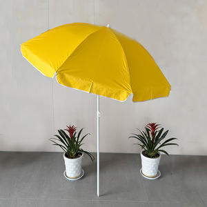 Usine 180cm Léger Facile À Transporter Pliable Oxford Tissu Auvent Jaune Parapluie <span class=keywords><strong>De</strong></span> Plage avec Ancre Parasols Sombrillas <span class=keywords><strong>De</strong></span> Sol - Product Image 3