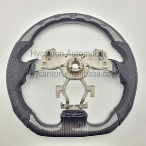 Roue en cuir perforé en Fiber de carbone directe d'usine pour volant de voiture Infiniti G27 G37 - Product Image 2