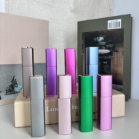 Atomiseur de parfum carré en métal rechargeable, flacon pulvérisateur de voyage, conteneur de parfum portable 5ml 8ml 10ml 15ml 20ml