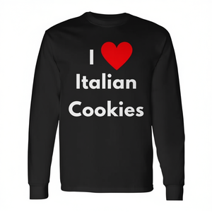Camiseta de Manga Larga Premium con Diseño Divertido 'Me Encantan las Galletas Italianas', Producto Promocional - Product Image 2