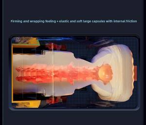 Teleskopisches Vibrations-Sexspielzeug für Männer Masturbator mit Stoßfunktion und Penispropeller Großhandelspreis für Großbestellungen - Product Image 4