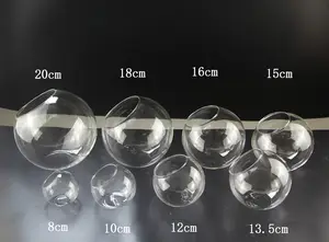 Wholesales of transparent round oblique glass vase micro landscape hydroponic flower vase glass fish tank