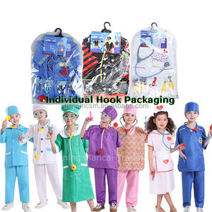 3-8 Y 의사 간호사 소방관 재미있는 직업 의상 키즈 할로윈 코스프레 변호사 군인 경찰 우주 비행사 커리어 데이 의상 - Product Image 5