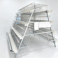 Équipement automatique en acier galvanisé pour poules pondeuses en batterie, cages pour poulets de ferme avicole, vente chaude