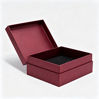 Boîte-cadeau de luxe écologique en gros, boîte d'emballage en carton personnalisée avec logo en relief pour montres et bijoux