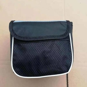 <b>Bicycle</b> Bag Front <b>Frame</b> Storage Portable Black With Inner Liner Cycling Gear Tool Bag - Product Image 2