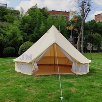 Vente chaude 4 saisons Glamping 5m coton écologique grande tente de camping tente cloche