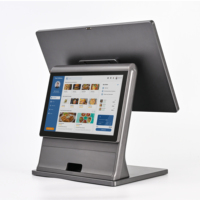 Terminal de point de vente (PDV) tout-en-un ultra-fin 15,6 pouces en métal avec processeur I3/I5, écran tactile pour restaurant et magasin, machine de caisse et de commande