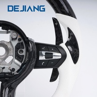 Volant de direction personnalisé en fibre de carbone forgée avec LED pour BMW F15 F20 F22 F25 F31 F30 F12 F16 F34 F35 avec palettes de changement de vitesse