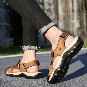 Sandales et Chaussures 2026 – Nouvelle Collection 2025 – Design Tendance – Respirantes – Sandales de Sport pour Hommes en Cuir Véritable - Product Image 4