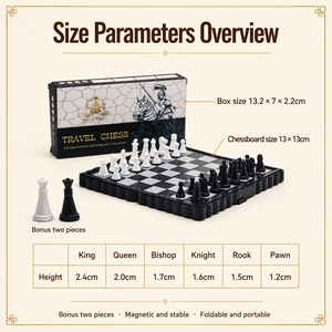 Cross-border Children's Plastic Portable Folding Magnetic Chess Pocket Mini <b>Travel</b> Set - Product Image 3
