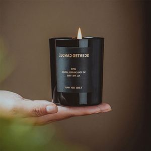Wholesale 10 Oz Wood, Scent Glass Scented Candle Private Label Custom Aroma Organic Soy Wax Candle Scented/ - Product Image 6