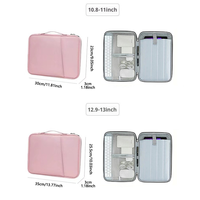 Housse de tablette portable personnalisée, moderne, simple, en tissu Oxford, imperméable, antichoc, légère, avec fermeture éclair et poignée supérieure