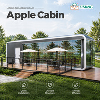 Cabine de bureau préfabriquée intelligente Smart Apple, module de travail mobile modulaire, maison-capsule pour jardin, kiosque commercial
