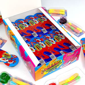 Vente en gros de 20g de bonbons gommeux fruités gelée aigre dans une boîte de <span class=keywords><strong>sauce</strong></span> Halal certifié bonbons sucrés en vrac - Product Image 1
