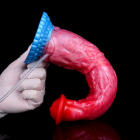 NNSX Énorme Cheval Éjaculation Anal Plug Gode avec Fonction Gonflable Animal Pénis Forte Ventouse Sex Toys pour Hommes Femmes