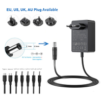 Casing Hitam Putih 12V 24V 36W Catu Daya Switching Eropa CE GS untuk Lampu LED Gateway IoT Elektronik Pintar Pabrik