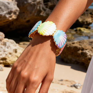 Starfish <b>Adjustable</b> <b>Bracelet</b> 18k Gold Plated Women's Jewelry Ocean Theme Fashion <b>Bracelet</b> - Product Image 2