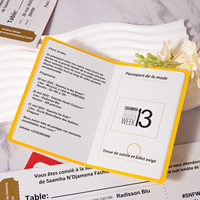 Cartes d'invitation de mariage personnalisées en forme de carte d'embarquement ou de passeport, impression d'invitations de mariage
