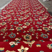 Tapis de prière musulman imprimé pour mosquée, motifs personnalisés Axminster, rouleau 4*25, tapis sur mesure pour mosquée