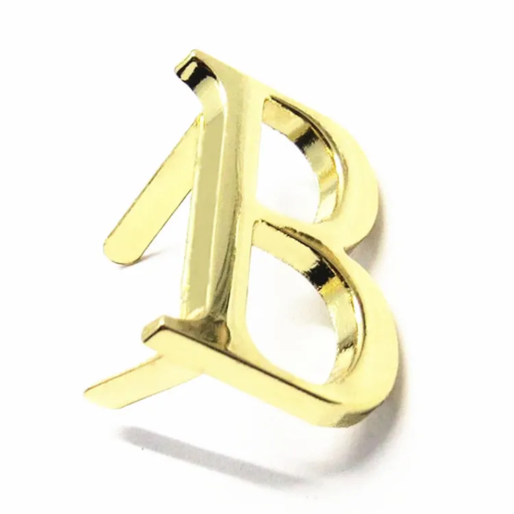 شعار العلامة التجارية بحروف ذهبية للحقائب الجلدية