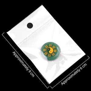 Chine vente 25MM mode potins disque naturel jaspe rouge Agate pierre sculpture taoïste <span class=keywords><strong>Yin</strong></span> et Yang potins Tai Chi diagramme - Product Image 3