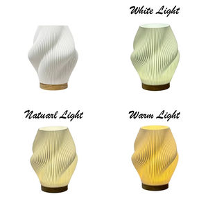 Lámpara de Escritorio LED ANTINSKY con Impresión 3D, Estilo Crema Francés, con Control Táctil y Regulable, para Dormitorio, Mesita de Noche, Estudio, Cafetería - Product Image 6