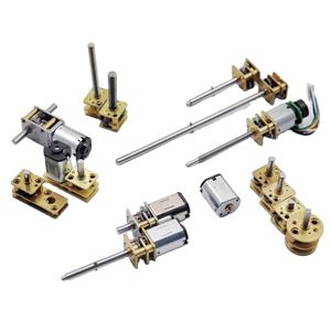 มอเตอร์ไฟฟ้ากระแสตรงแบบเกียร์ N20 ไมโครเวิร์ม พร้อมเพลา 90 องศา ขนาด 12 มม. สำหรับจักรยานไฟฟ้าและหุ่นยนต์ - Product Image 1