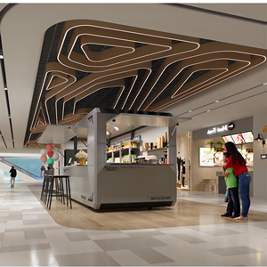 WE Cabines de centre commercial modulaires préfabriquées Magasins détachables et mobiles <span class=keywords><strong>Espace</strong></span> d'affaires de loisirs dans le quartier commercial - Product Image 2