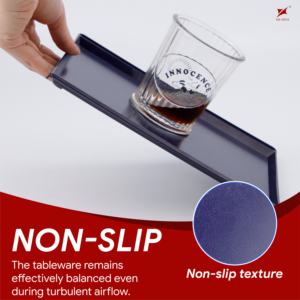 Plateau Atlas en ABS antidérapant pour service repas et boissons en avion, plateau alimentaire en plastique durable pour la restauration en vol - Product Image 2