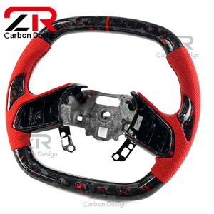 Volant sport en fibre de carbone forgée pour l'amélioration de l'intérieur de la voiture pour Chevrolet <span class=keywords><strong>Corvette</strong></span> C8 Z06 C6 C7 C5 018 2019 2020 <span class=keywords><strong>2022</strong></span> 2023 - Product Image 3