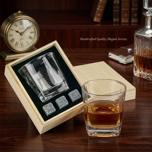 Set de Regalo para el Día del Padre, Juego de Vasos de Whisky Cuadrados de Alta Calidad con Piedras de Whisky de Mármol Reutilizables, <span class=keywords><strong>Regalos</strong></span> Promocionales de <span class=keywords><strong>Empresa</strong></span> - Product Image 4