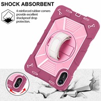 Housse de protection adaptée aux enfants pour Redmi Pad 2 avec sangle de poignet, bandoulière et support pour tablette Redmi Pad 2 4G