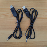 Cable USB de Alimentación con Aumento de Voltaje de 5V a 9V/12V y de 12V a 5V, con Conector DC de 5.5 x 2.1mm para Audio, Routers Inalámbricos y Altavoces