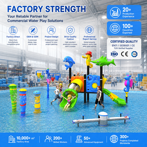 Équipement de terrain de jeu aquatique pour enfants, directement de l'usine, <span class=keywords><strong>parc</strong></span> aquatique extérieur, toboggan à jets d'eau pour usage commercial - Product Image 6